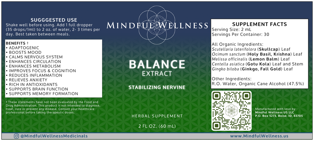 Balance - Herbal Tincture