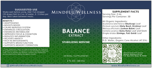 Balance - Herbal Tincture