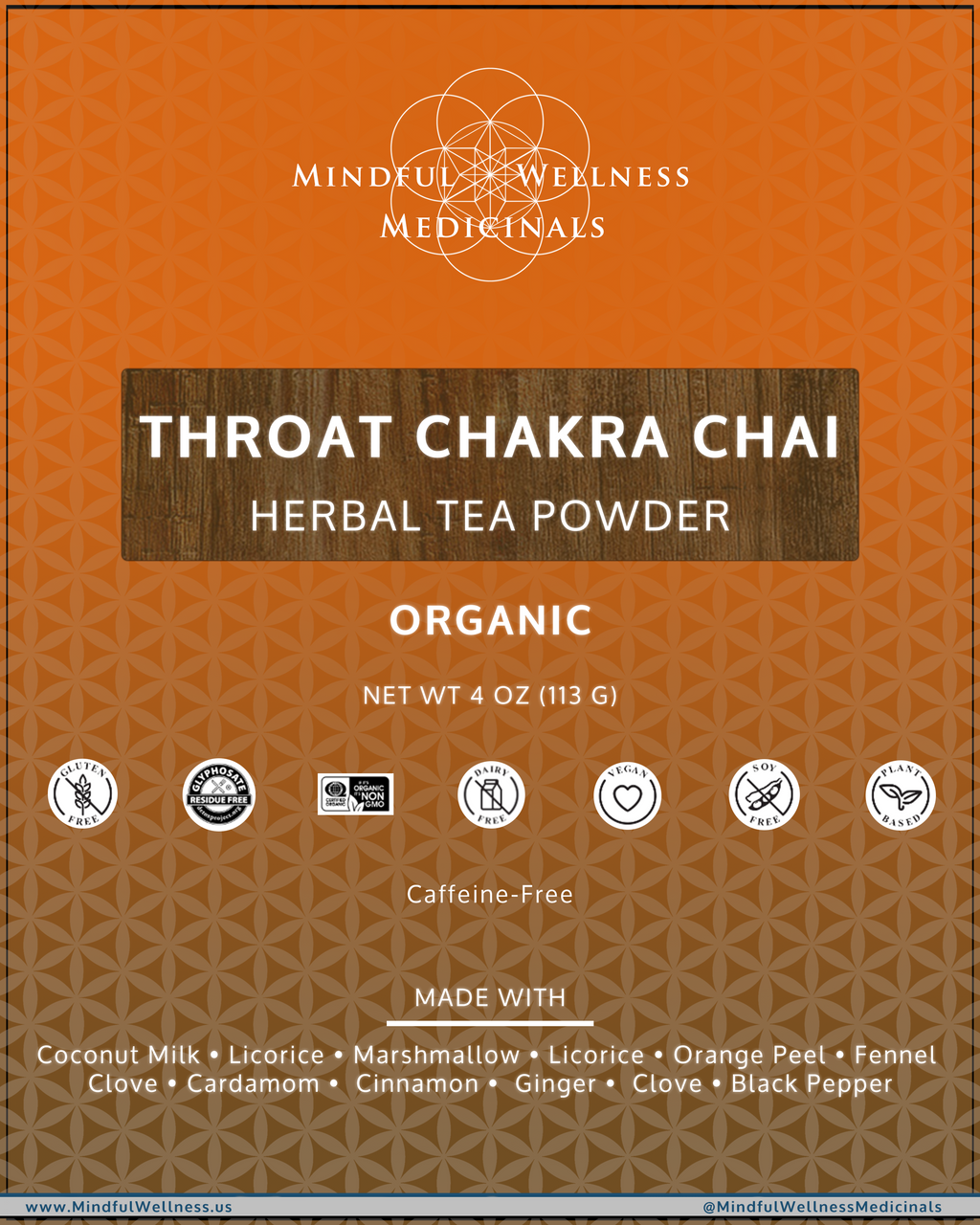 Throat Chakra Chai Powder