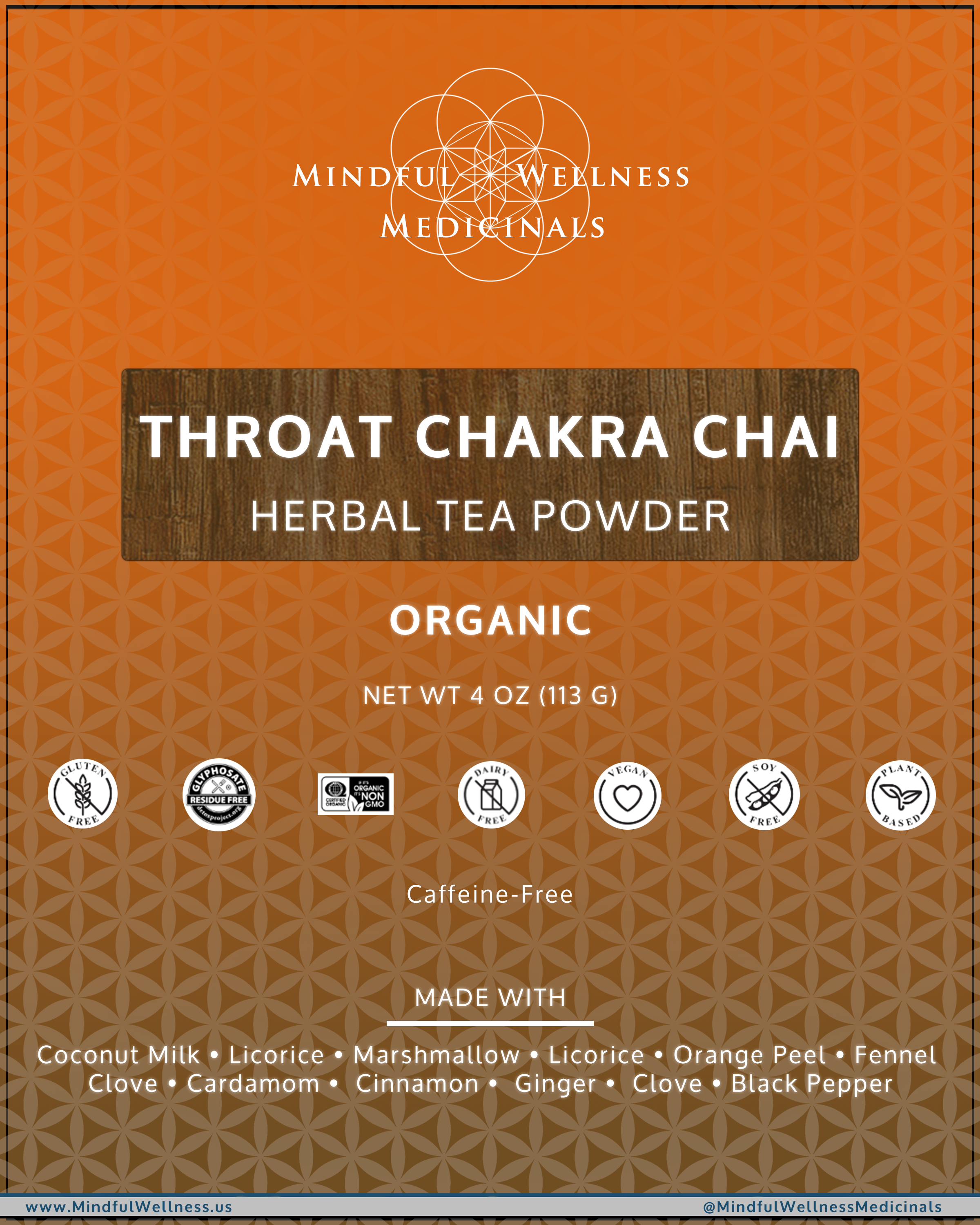 Throat Chakra Chai Powder