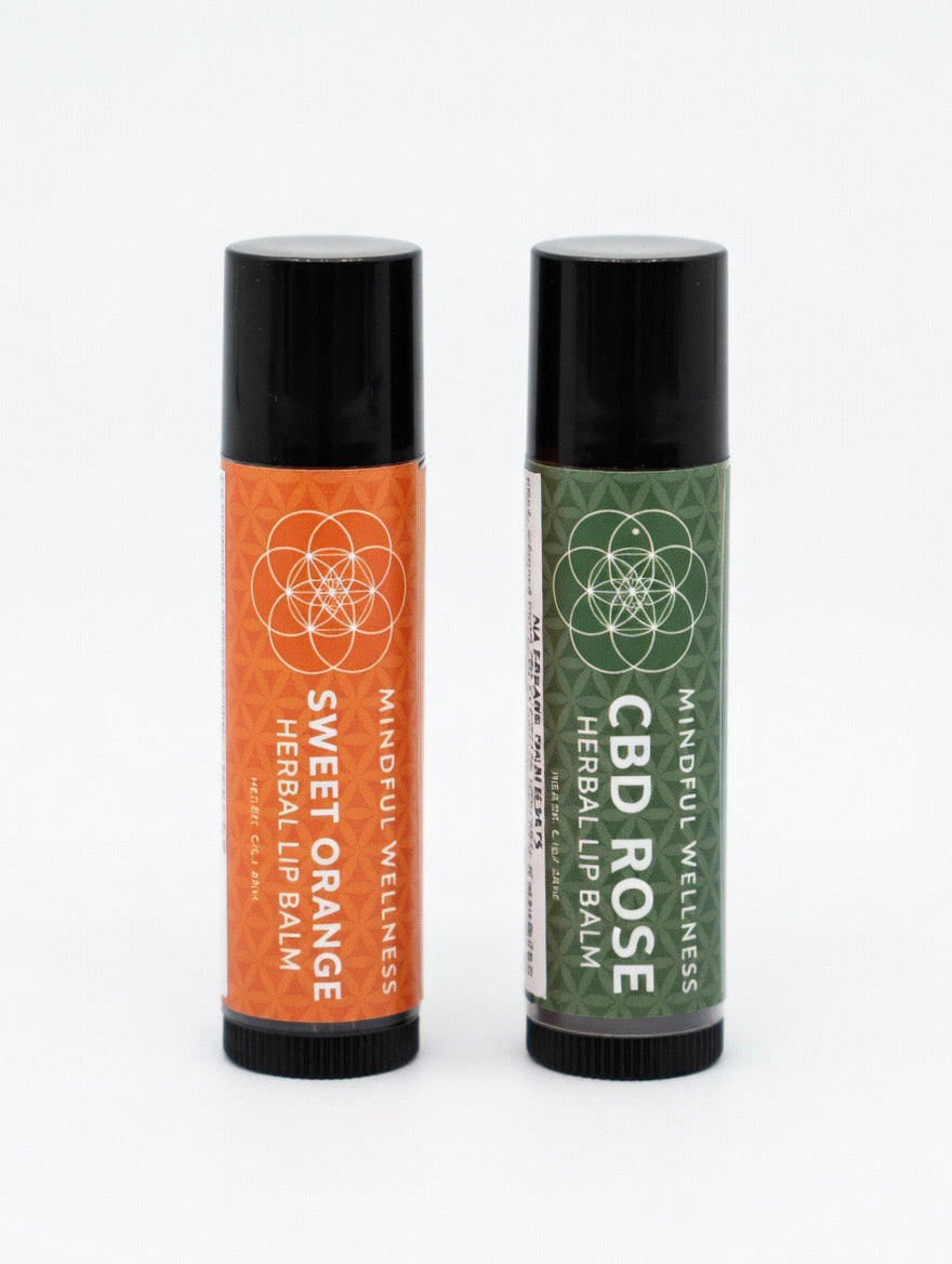 CBD Rose & Sweet Orange - Herbal Lip Balm