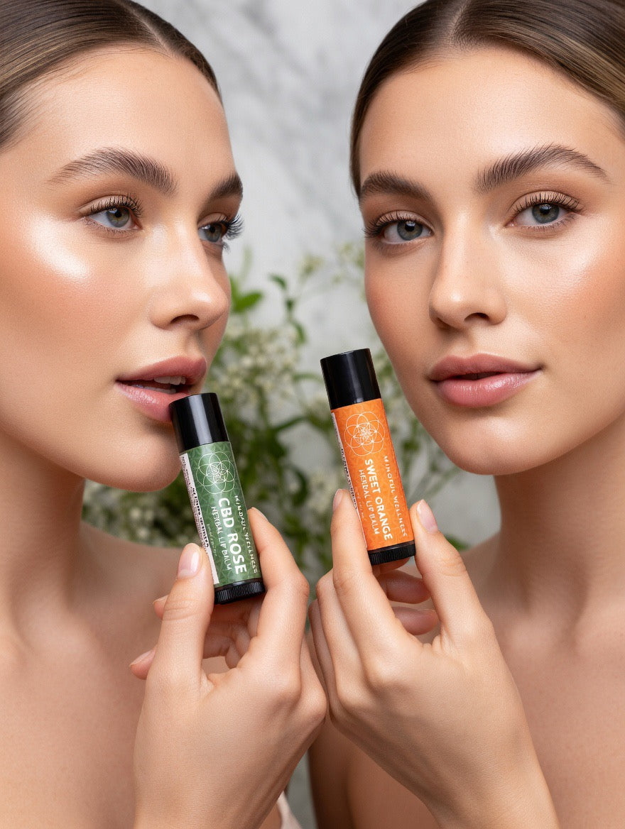 CBD Rose & Sweet Orange - Herbal Lip Balm