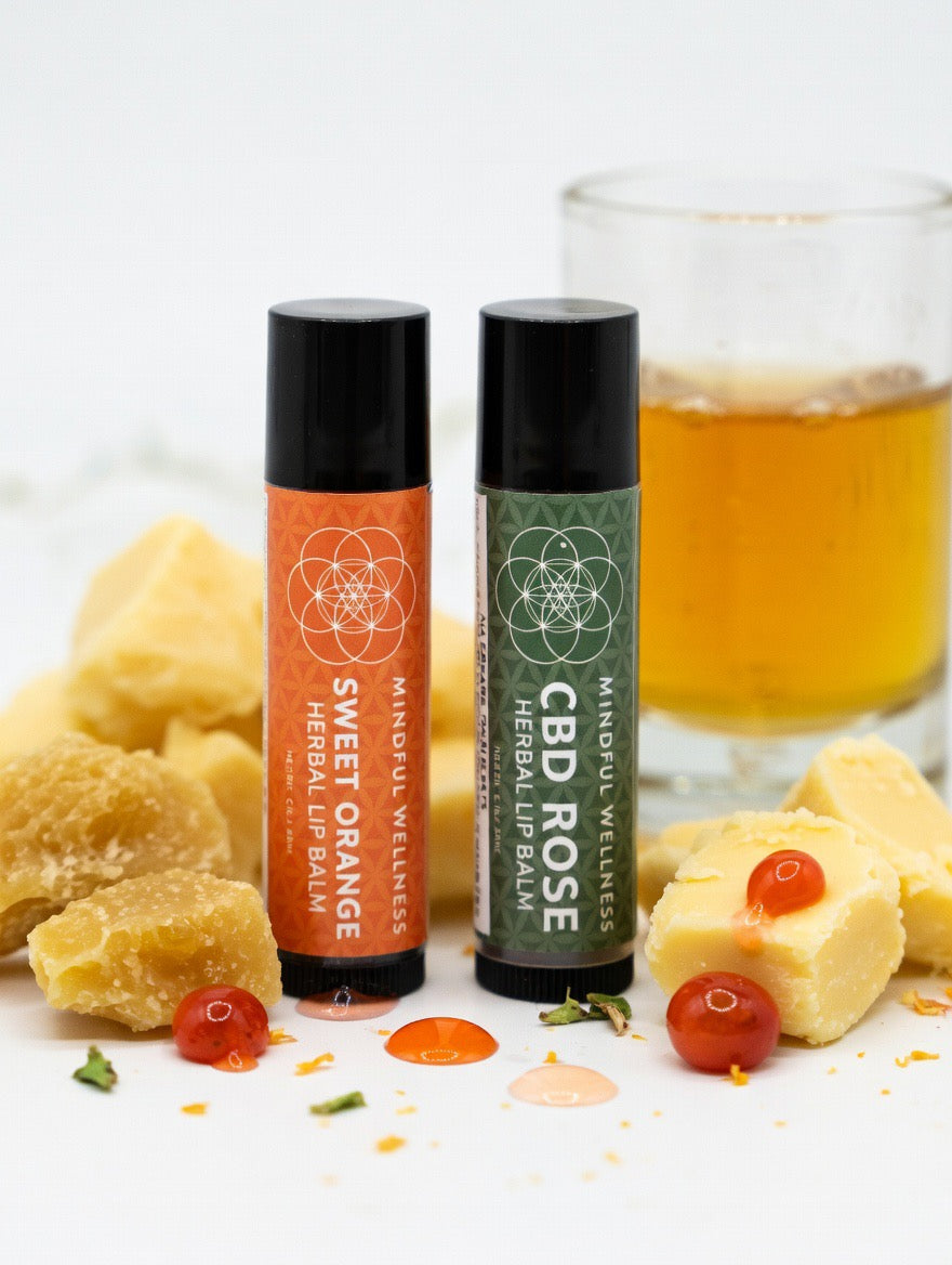 CBD Rose & Sweet Orange - Herbal Lip Balm