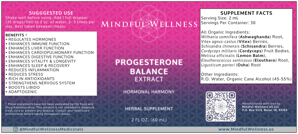 Progesterone Balance – Herbal Tincture