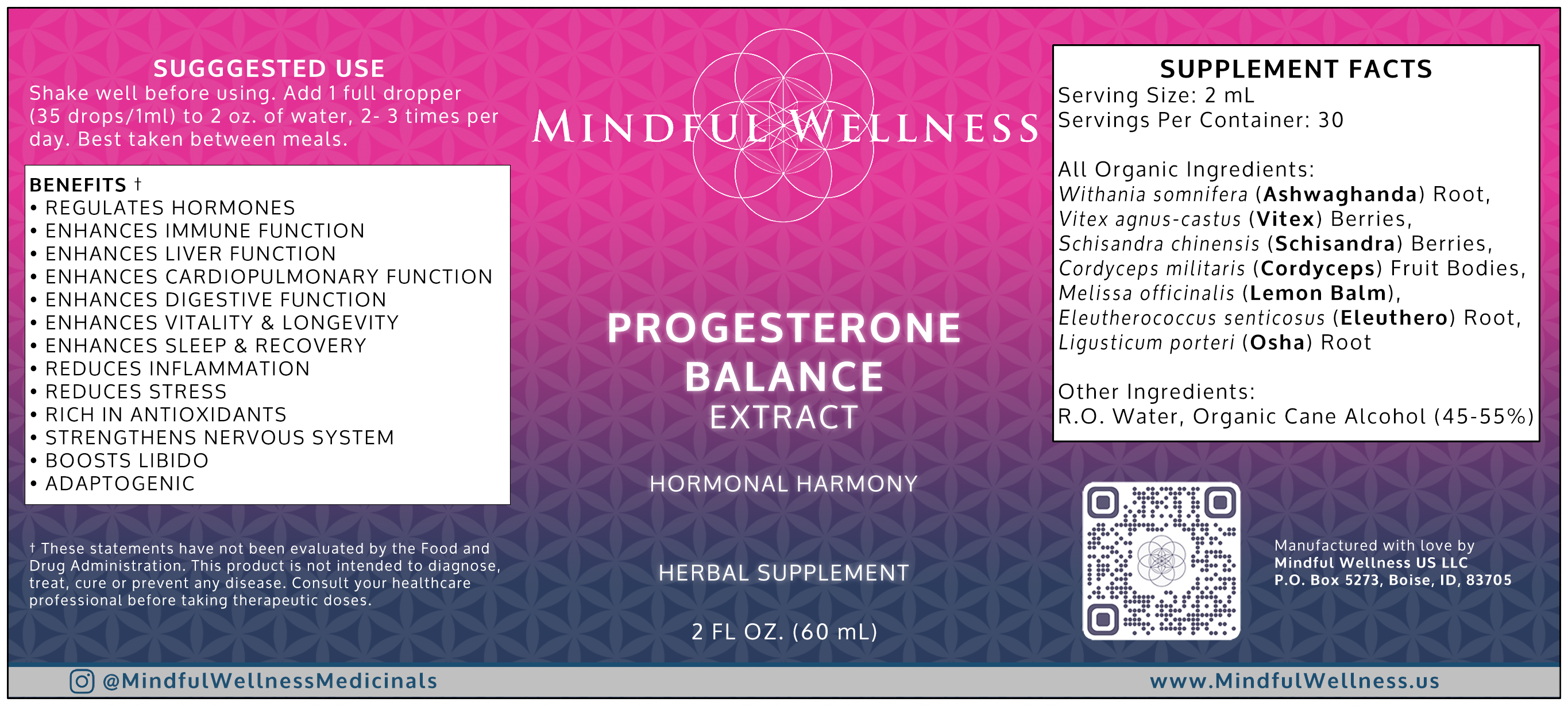Progesterone Balance – Herbal Tincture