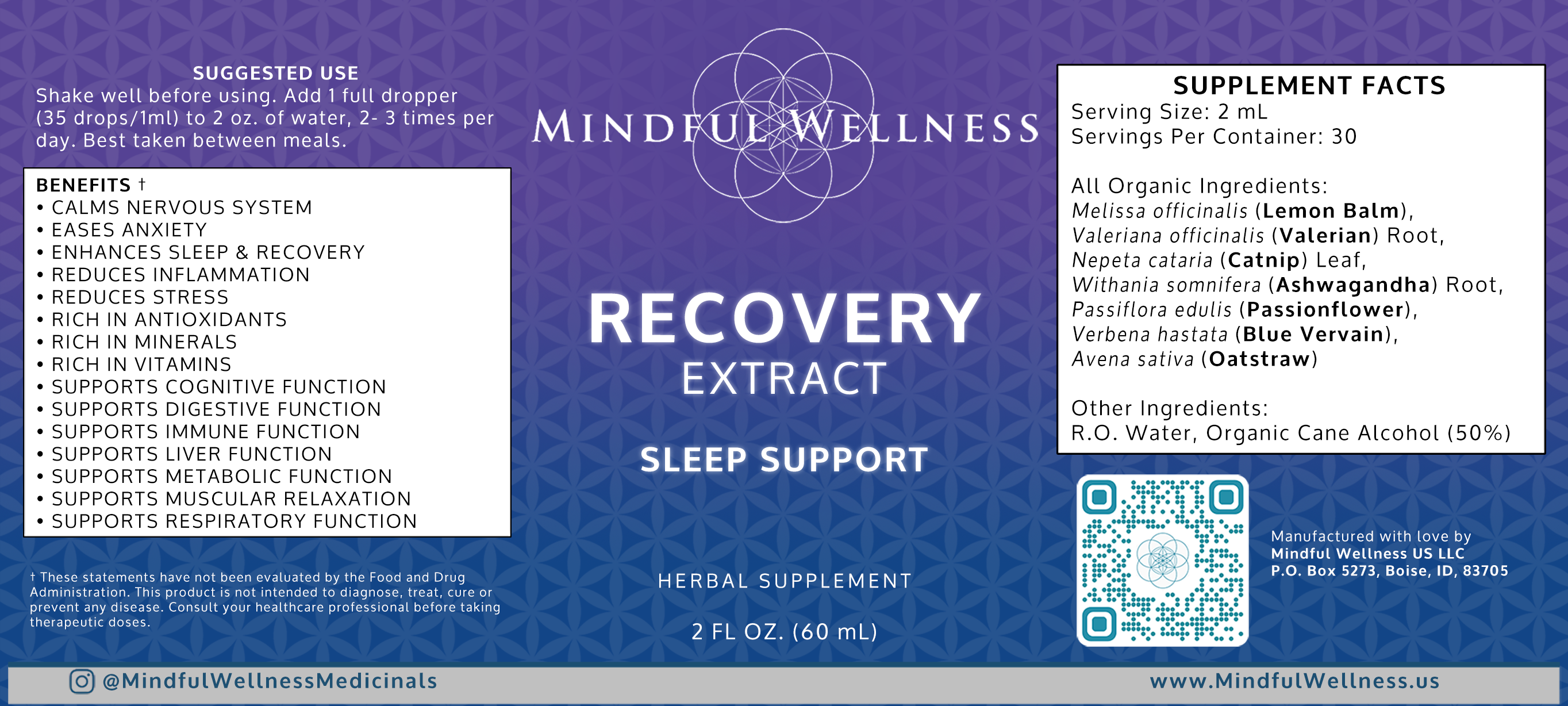 Recovery - Herbal Tincture