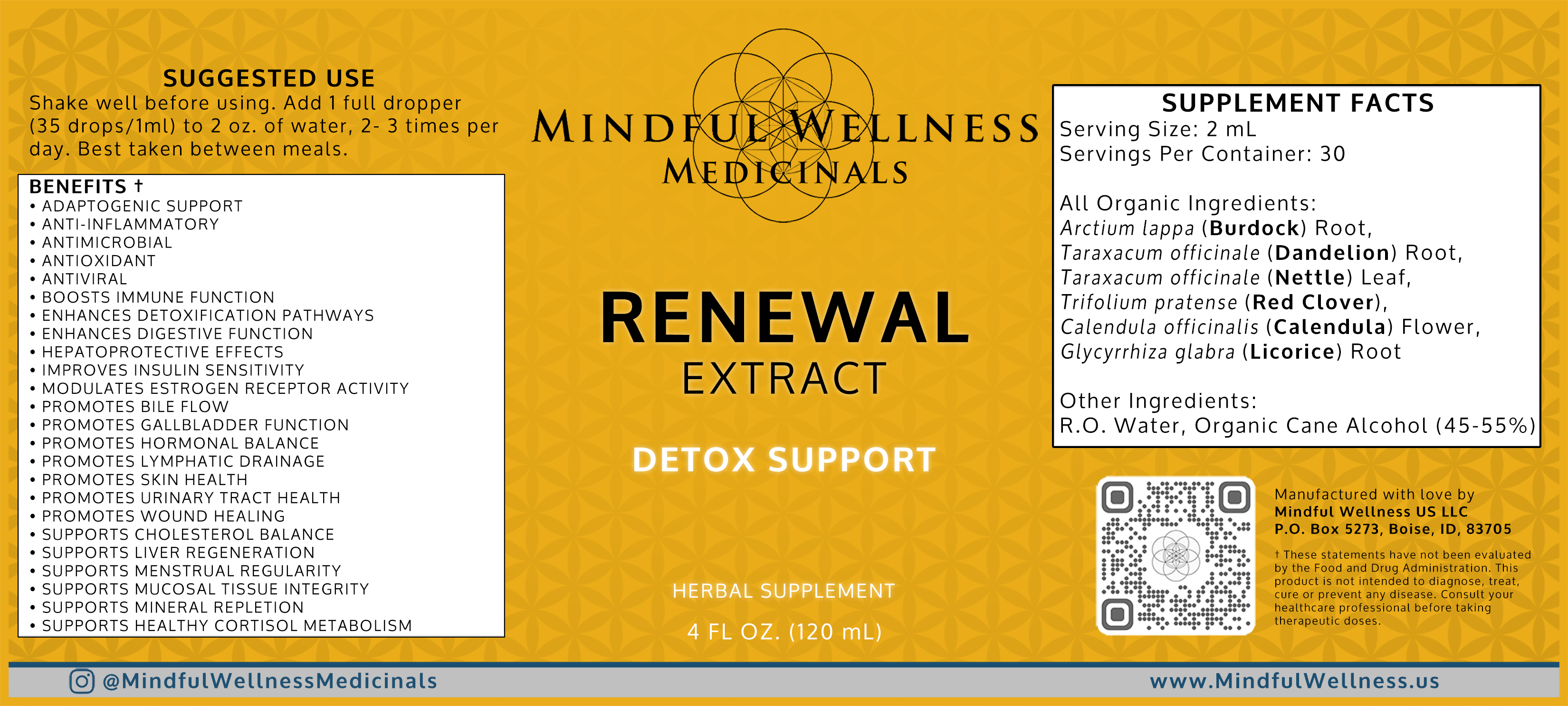 Renewal Extract – Herbal Tincture
