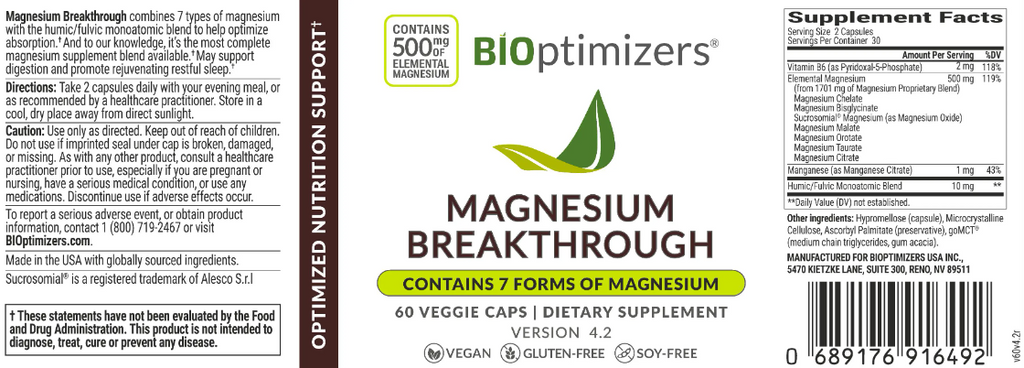 Magnesium Breakthrough - BiOptimizers