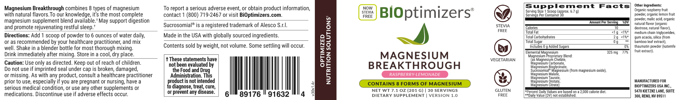 Magnesium Breakthrough - BiOptimizers